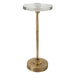 Waveney Drink Table Antique Brass-Furniture-Uttermost-Lighting Design Store