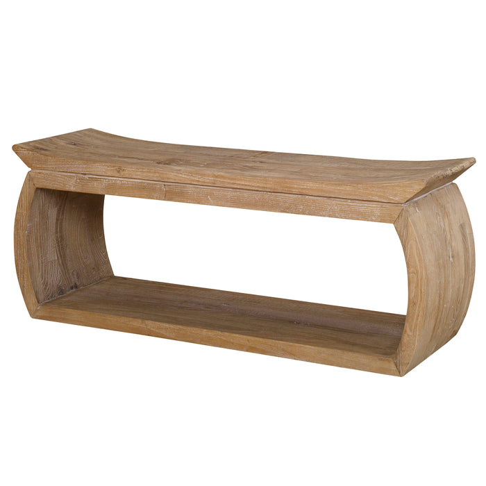 Connor Bench Solid Wood-Furniture-Uttermost-Lighting Design Store
