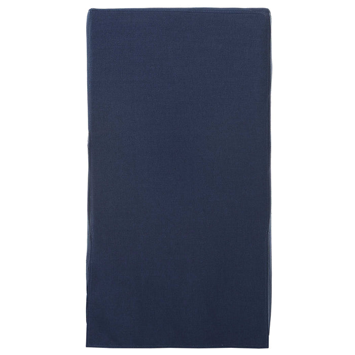 Coley Armless Chair Blue Linen-Furniture-Uttermost-Lighting Design Store