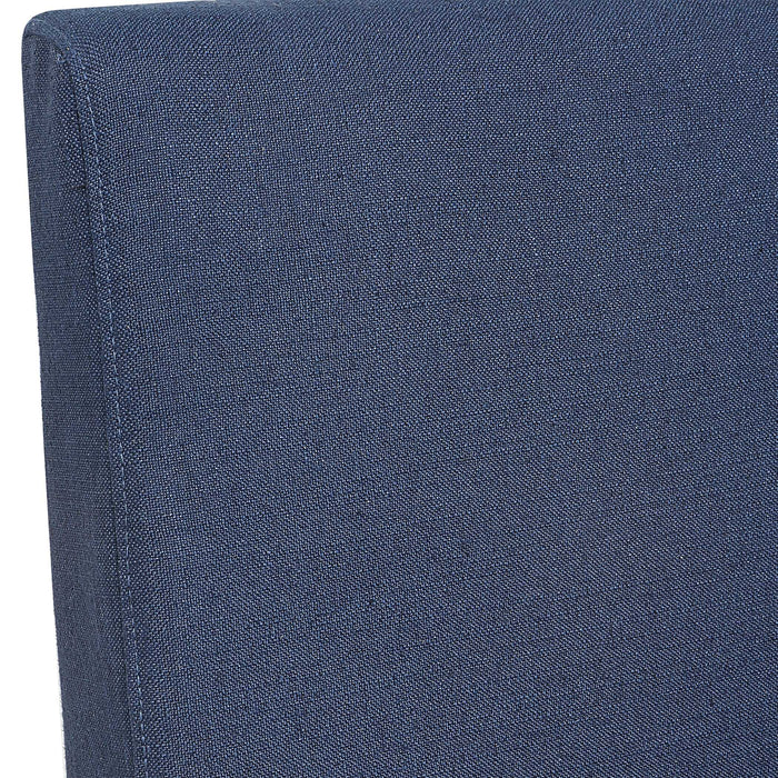 Coley Armless Chair Blue Linen-Furniture-Uttermost-Lighting Design Store