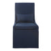 Coley Armless Chair Blue Linen-Furniture-Uttermost-Lighting Design Store