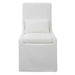 Coley Armless Chair White-Furniture-Uttermost-Lighting Design Store