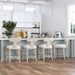 Idris Counter Stool Whitewashed-Furniture-Uttermost-Lighting Design Store