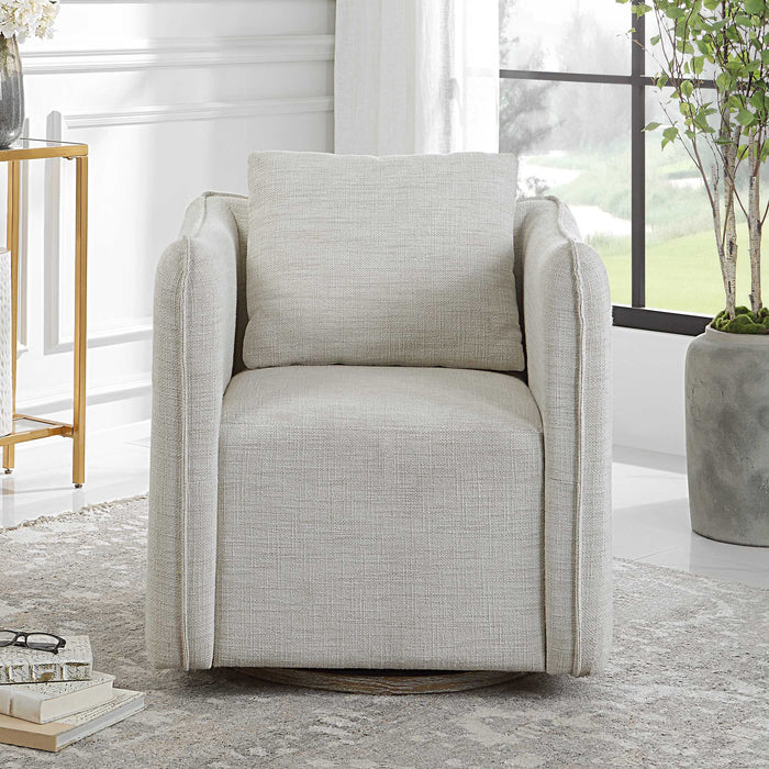 Corben Armless Chair Off-white-Furniture-Uttermost-Lighting Design Store