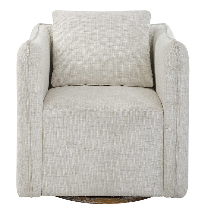 Corben Armless Chair Off-white-Furniture-Uttermost-Lighting Design Store