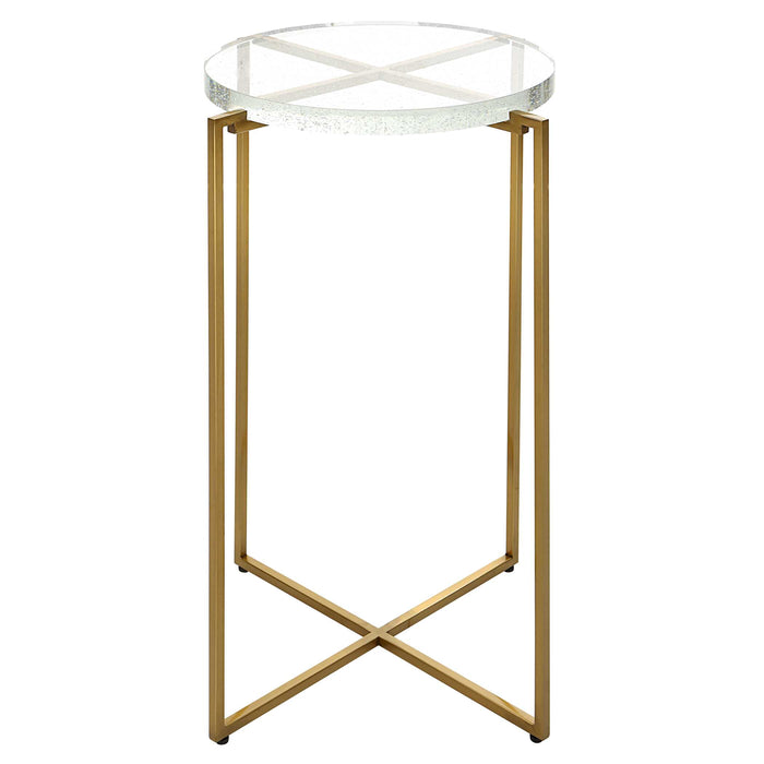 Star-crossed Accent Table Brushed Gold-Furniture-Uttermost-Lighting Design Store
