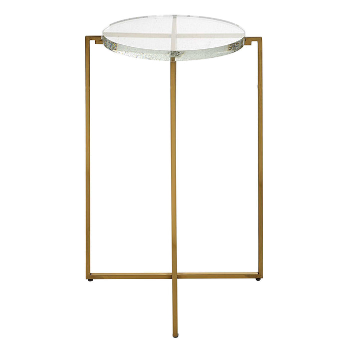 Star-crossed Accent Table Brushed Gold-Furniture-Uttermost-Lighting Design Store