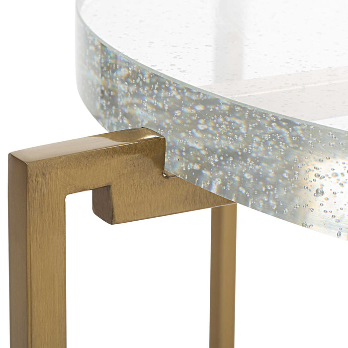 Star-crossed Accent Table Brushed Gold-Furniture-Uttermost-Lighting Design Store