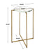 Star-crossed Accent Table Brushed Gold-Furniture-Uttermost-Lighting Design Store