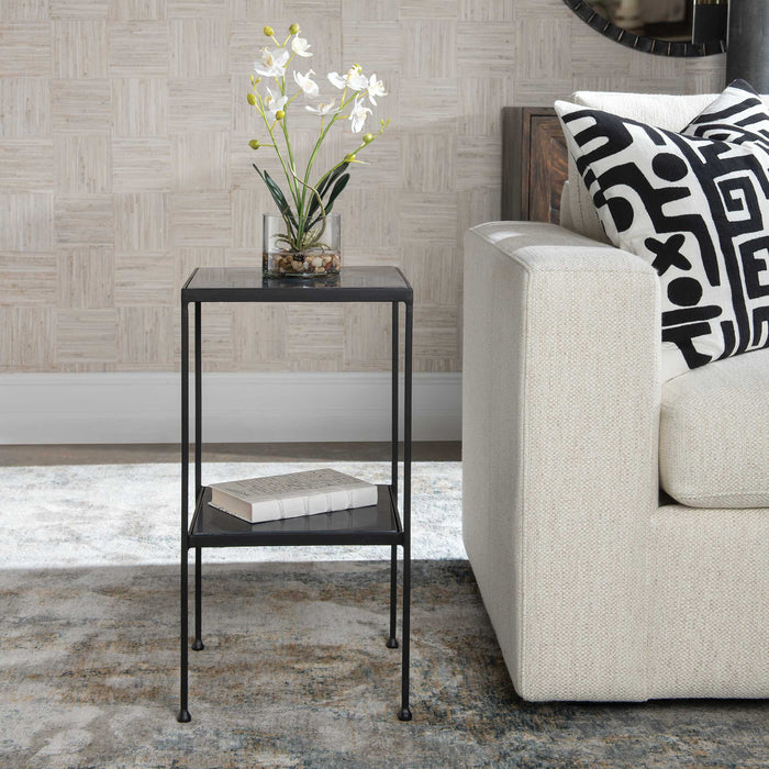 Sherwood Accent Table Matte Black-Furniture-Uttermost-Lighting Design Store