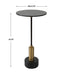 Spector Accent Table Brushed Brass And Satin Black Iron-Furniture-Uttermost-Lighting Design Store