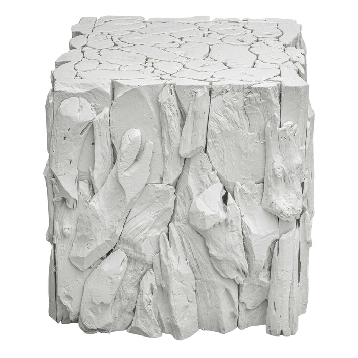 Teak Root Cube White-Furniture-Uttermost-Lighting Design Store
