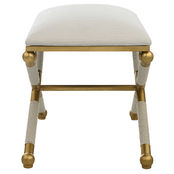 Socialite Bench Gold Leaf-Furniture-Uttermost-Lighting Design Store