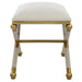 Socialite Bench Gold Leaf-Furniture-Uttermost-Lighting Design Store