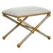 Socialite Bench Gold Leaf-Furniture-Uttermost-Lighting Design Store