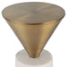 Top Hat Drink Table Brushed Brass-Furniture-Uttermost-Lighting Design Store