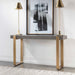 Kea Console Table Dark Walnut Stain-Furniture-Uttermost-Lighting Design Store