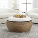 Island Ottoman / Coffee Table Matte Black-Furniture-Uttermost-Lighting Design Store