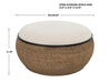Island Ottoman / Coffee Table Matte Black-Furniture-Uttermost-Lighting Design Store