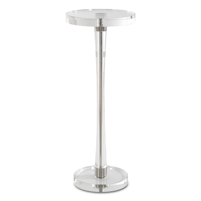 Pria Drink Table Brushed Nickel-Furniture-Uttermost-Lighting Design Store