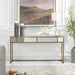Reflect Console Table Brushed Aged Gold-Furniture-Uttermost-Lighting Design Store