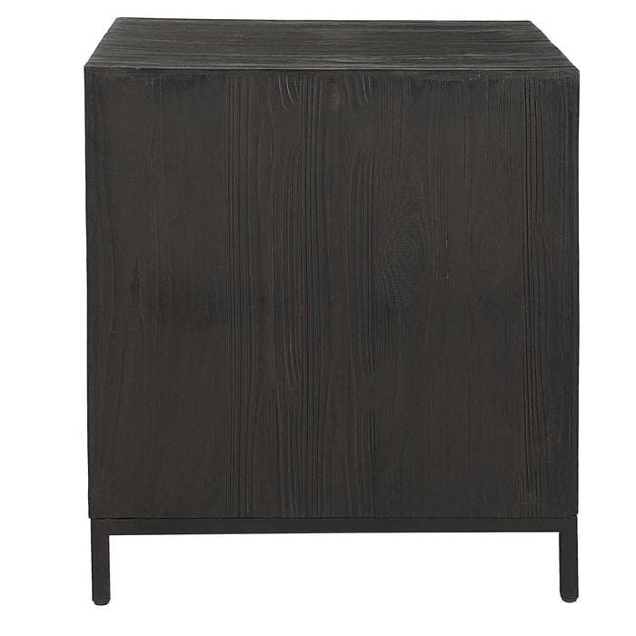Aiken Cabinet / End Table Dark Ebony Stain-Furniture-Uttermost-Lighting Design Store