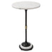Sentry Accent Table Black Iron With Antique Brushed Brass-Furniture-Uttermost-Lighting Design Store