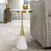 Apex Accent Table Matte White-Furniture-Uttermost-Lighting Design Store