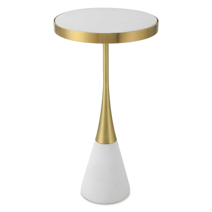 Apex Accent Table Matte White-Furniture-Uttermost-Lighting Design Store