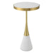 Apex Accent Table Matte White-Furniture-Uttermost-Lighting Design Store