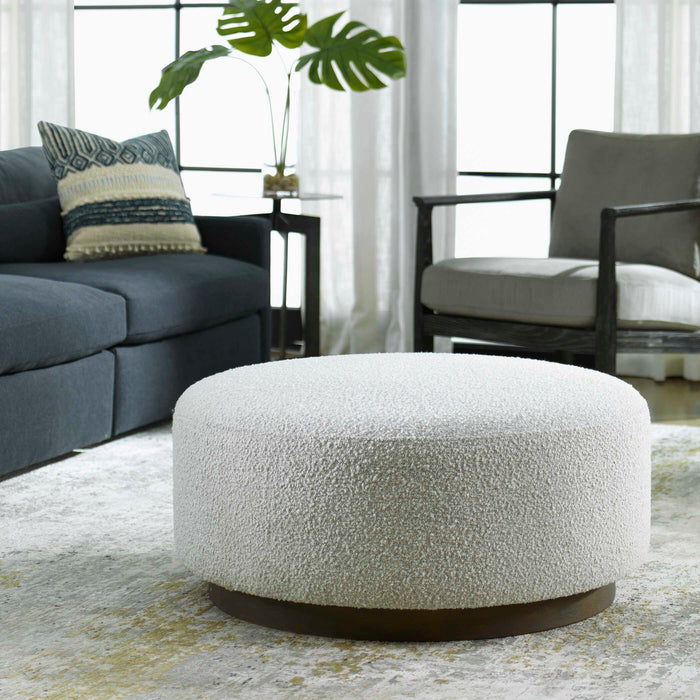 Avila Ottoman / Coffee Table Ivory And Warm Gray-Furniture-Uttermost-Lighting Design Store