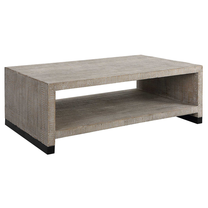 Bosk Coffee Table Natural Wood-Furniture-Uttermost-Lighting Design Store