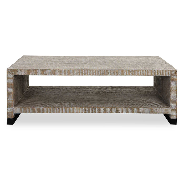 Bosk Coffee Table Natural Wood-Furniture-Uttermost-Lighting Design Store