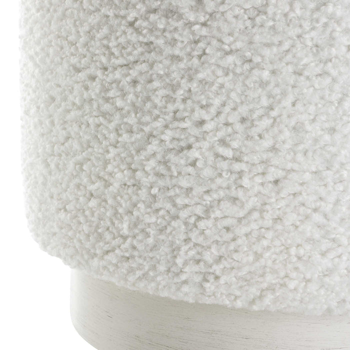 Avila Ottoman White-Furniture-Uttermost-Lighting Design Store