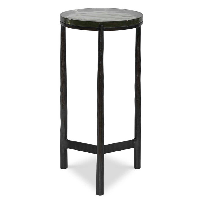 Eternity Accent Table Dark Gunmetal-Furniture-Uttermost-Lighting Design Store