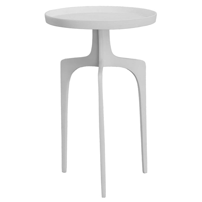 Kenna Accent Table Matte White-Furniture-Uttermost-Lighting Design Store
