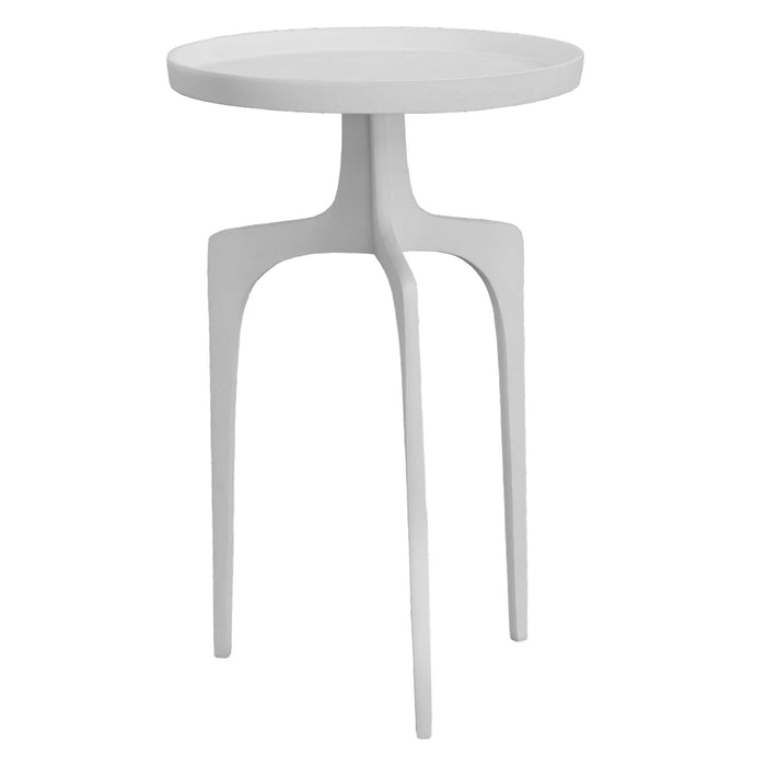 Kenna Accent Table Matte White-Furniture-Uttermost-Lighting Design Store