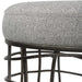 Carnival Accent Stool Burnished Silver-Furniture-Uttermost-Lighting Design Store