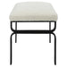 Diverge Bench Satin Black-Furniture-Uttermost-Lighting Design Store