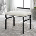 Diverge Bench Satin Black-Furniture-Uttermost-Lighting Design Store