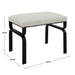 Diverge Bench Satin Black-Furniture-Uttermost-Lighting Design Store