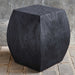 Grove Accent Stool Rustic Black-Furniture-Uttermost-Lighting Design Store