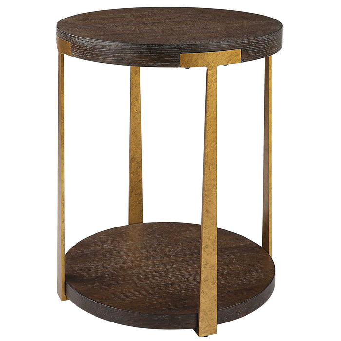 Palisade Side Table Antique Gold-Furniture-Uttermost-Lighting Design Store