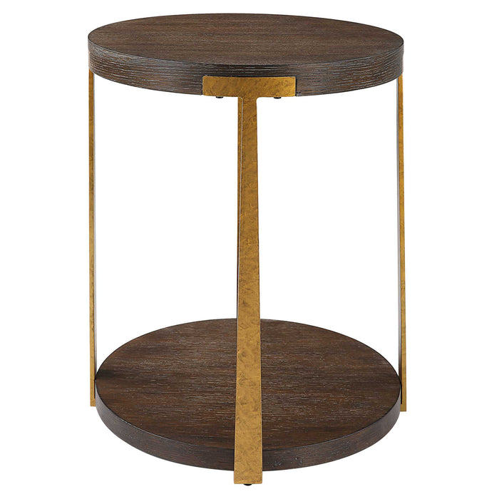 Palisade Side Table Antique Gold-Furniture-Uttermost-Lighting Design Store