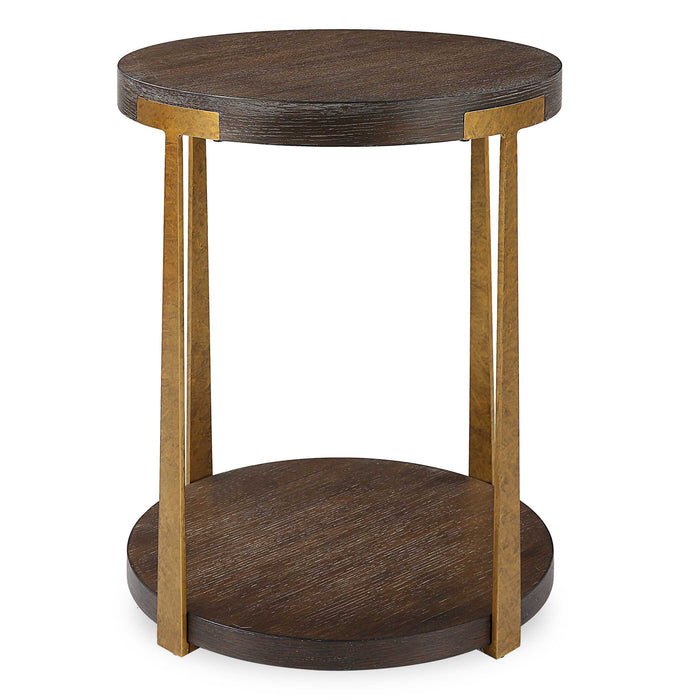 Palisade Side Table Antique Gold-Furniture-Uttermost-Lighting Design Store