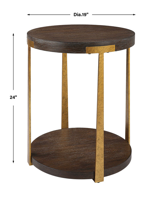 Palisade Side Table Antique Gold-Furniture-Uttermost-Lighting Design Store