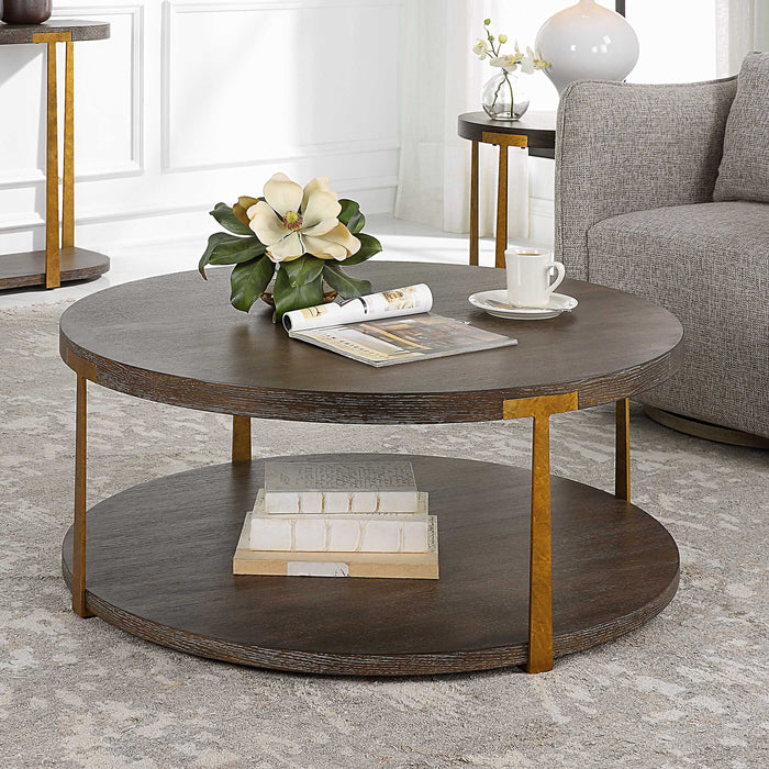 Palisade Coffee Table Antique Gold-Furniture-Uttermost-Lighting Design Store