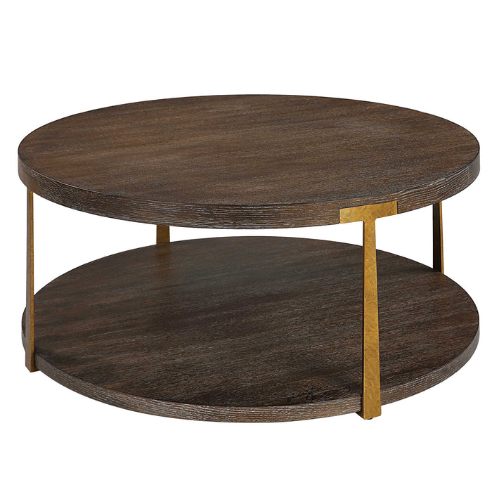 Palisade Coffee Table Antique Gold-Furniture-Uttermost-Lighting Design Store