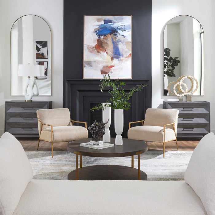 Palisade Coffee Table Antique Gold-Furniture-Uttermost-Lighting Design Store