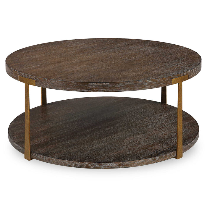Palisade Coffee Table Antique Gold-Furniture-Uttermost-Lighting Design Store